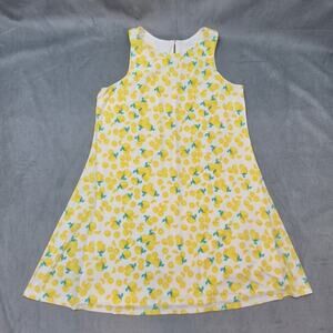 Pappagallo Coastal Dopamine Gwen Live Gives You Lemons Sleeveless Swing Dress L